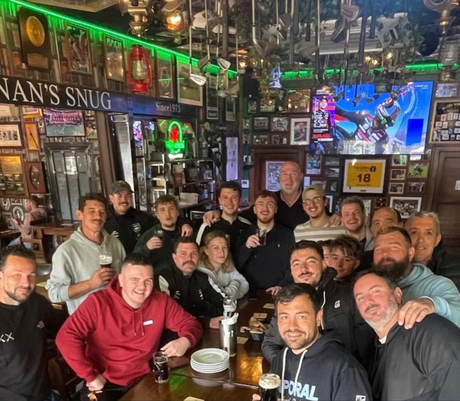 Souvenir de groupe au Brennan's Snug